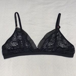 Black Butterfly Lace Bralette